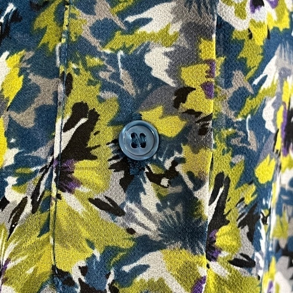 Lane Bryant Floral Top 18 Green Euro Summer Boho Western Neutral Cowgirl Classic - Picture 5 of 13